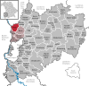 Location of the municipality of Pleß in the Unterallgäu district