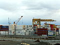 Italiano: Container nel porto di Sampierdarena