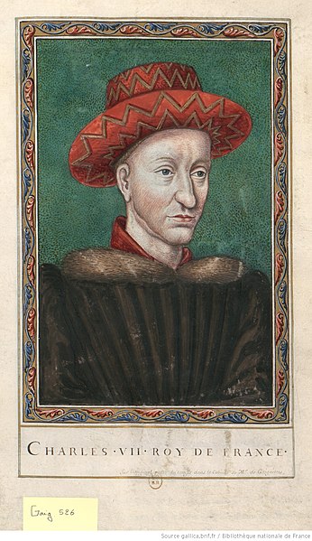 File:Portrait de prince tourné de 3,4 à droite, coiffé d'un chapeau à galons d'or vivrés et concentriques, portant un pourpoint à plis bordé de loups-cerviers, btv1b6934636m.jpg