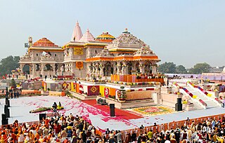 <span class="mw-page-title-main">Consecration of the Ram Mandir</span> Hindu Temple consecration ceremony in Ayodhya