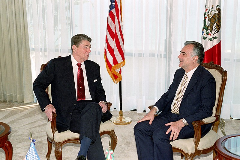 File:President Ronald Reagan and President Miguel de la Madrid of Mexico.jpg