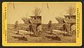 Pressing buffalo hides, Cheyanne camp, by Stanley J. Morrow.jpg