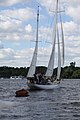 English: Sailing boat 'Prosit' owned by Akademischer Segler Verein on river Havel/Berlin