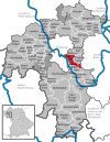 Lage der Gemeinde Randersacker im Landkreis Würzburg