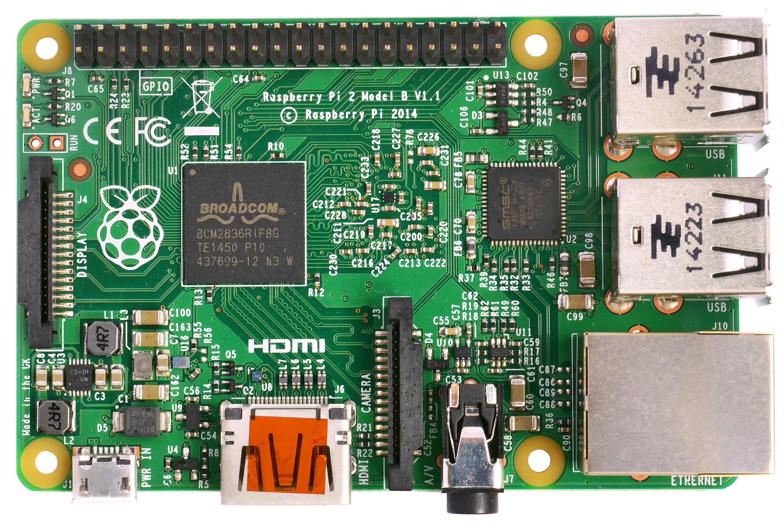 File:Raspberry Pi 2 Model B v1.1 top new (bg cut out).jpg