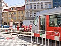 Čeština: Rekonstrukce tramvajové trati na Malostranském náměstí, Praha English: Reconstruction of tram track at Malostranské náměstí, Prague