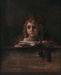 'Sint Aldegonde aan de lessenaar' van Rembrandt van Rijn