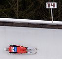 Deutsch: Vorletztes Saisonrennen im Rennrodel-Weltcup der Saison 2014/15 vom 19. bis 22. Februar 2015 in Altenberg/Erzgebirge. Tag 1: Training. English: Luge world cup race season 2014/15 in Altenberg/Germany, 19th to 22nd Februar 2015. Day 1: training.