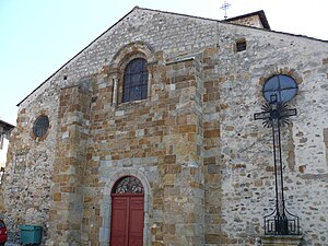 Façade occidentale de l'église.