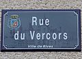 Rives -Plaque de rue - Rue du Vercors - IMG 3374.jpg
