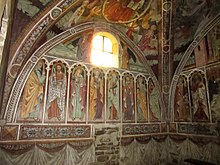 Roccaverano, église de S. Giovanni, fresques gothiques tardives