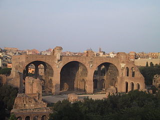 Basilica of Maxentius, from archeological area