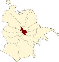 Phạm vi của Quận 1 bên trong thủ đô Roma