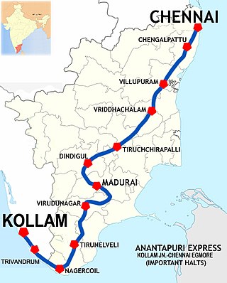 <span class="mw-page-title-main">Ananthapuri Express</span> Train in India