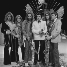 John Gustafson (2. sağda) ile Roxy Music (1973)