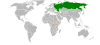 Location map for Russia and Uganda.