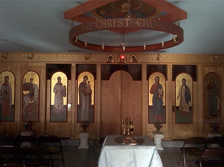 Iconostasis at Saint George Greek-Melkite Church in Sacramento, California