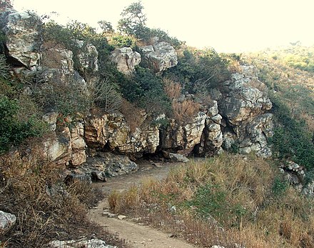 Saptaparni Cave, a retreat of the Buddha.