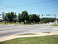 US 71B intersects Martin Luther King Jr Boulevard in Fayetteville at a busy intersection.