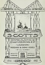 Advertisement in Brassey's Naval Annual, 1923 Scotts Shipbuilding advertisement.jpg