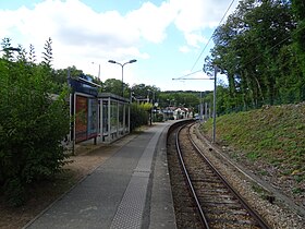 Seconde voie du terminus, en 2017.