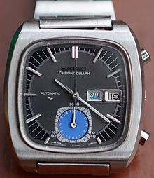 Seiko Flyback-Automatic-Chronograph Cal. 7016, the so-called ,,Seiko-Monaco" (1976) Seiko Flyback-Automatic-Chronograph Cal. 7016, Monaco.jpg