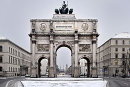 The Siegestor in Munich (2013) Siegestor Muenchen January 2013.JPG