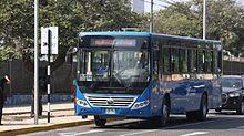 Sistema Integrado de Transporte Bus System in Arequipa Avenue (Route 301) Sistema Integrado de Transporte de Lima.jpg