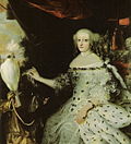 Sophie Amalie av Danmark og Norge (1628-1685) med slave Maleri: Abraham Wuchters, ca. 1670