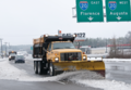 Image 17A snow plow in South Carolina. The upstate and mountainous region of the state receives the most measurable snowfall. (from South Carolina)