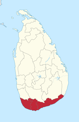 Kaart van Zuidelijke Provincie