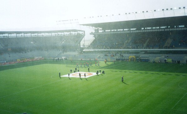 Interior of Generali Arena on a matchday in November 2002