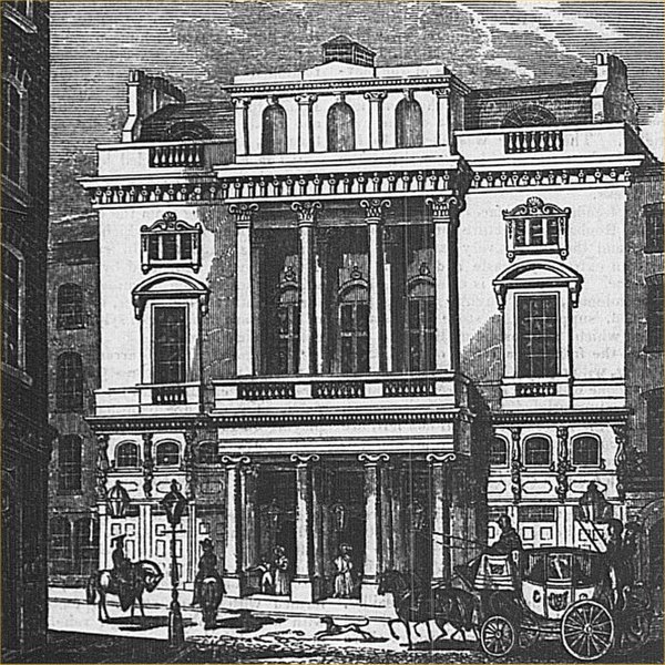 Façade of the theatre, 1836