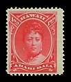 Vuonna 1883 julkaistu Emmaa esittävä postimerkki.