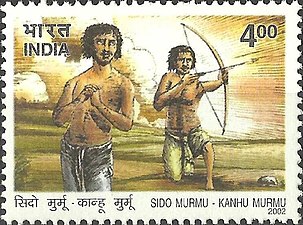 Sidhu and Kanhu Murmu, leaders of Santhal rebellion