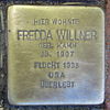 Stumbling block for Fredda Willner geb.  Comb
