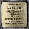 Stolperstein Jenaer Str 24 (Wilmd) Margarete Friedlaender.jpg