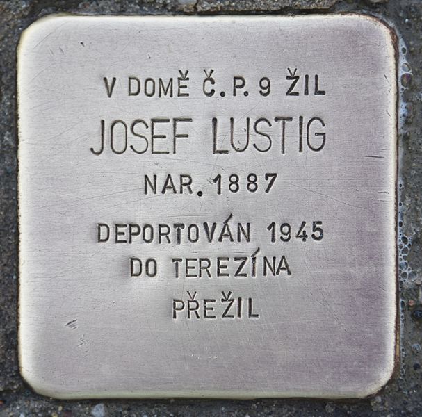 File:Stolperstein für Josef Lustig.jpg