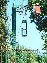 Gondola lift over the zoo of Lisbon