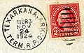 Postmark from the w:Terminal Railway Post Office in Texarkana