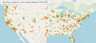 Terrorism in the United States Systematic or threatened use of violence to create a general climate of fear