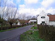 Huizen met vakwerk in het Zuid-Limburgse Terstraten