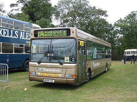 Transbus Pointer SPD in Swindon in September 2004 Thamesdown Transport bus 215 (WX04 CZL), Showbus 2004.jpg