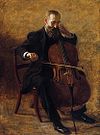 La Violonĉelo-Ludanto Thomas Eakins 1896.
jpeg