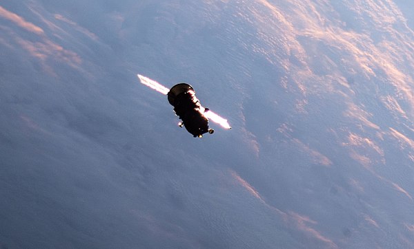 The ISS Progress 79 resupply ship above the Pacific Ocean (iss067e099364) (cropped).jpg