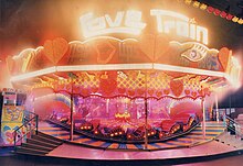 The Love Train is an example of the Music Express ride when lit at night. The Love Train.jpg