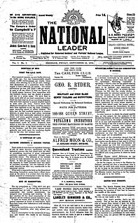 <i>The National Leader</i> Newspaper in Brisbane, Queensland