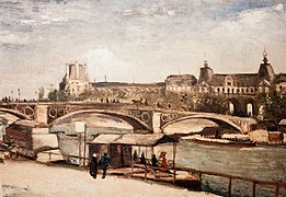 The Pont du Carrousel and the Louvre by Vincent van Gogh