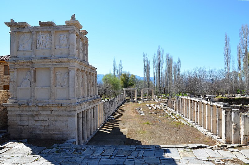 File:The Sebasteion, a building complex dedicated to Aphrodite, Augustus (Sebastos) and the Julio-Claudian dynasty, Aphrodisias, Caria, Turkey (18338494799).jpg