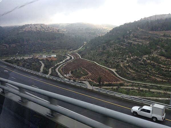 Highway 1 near Jerusalem